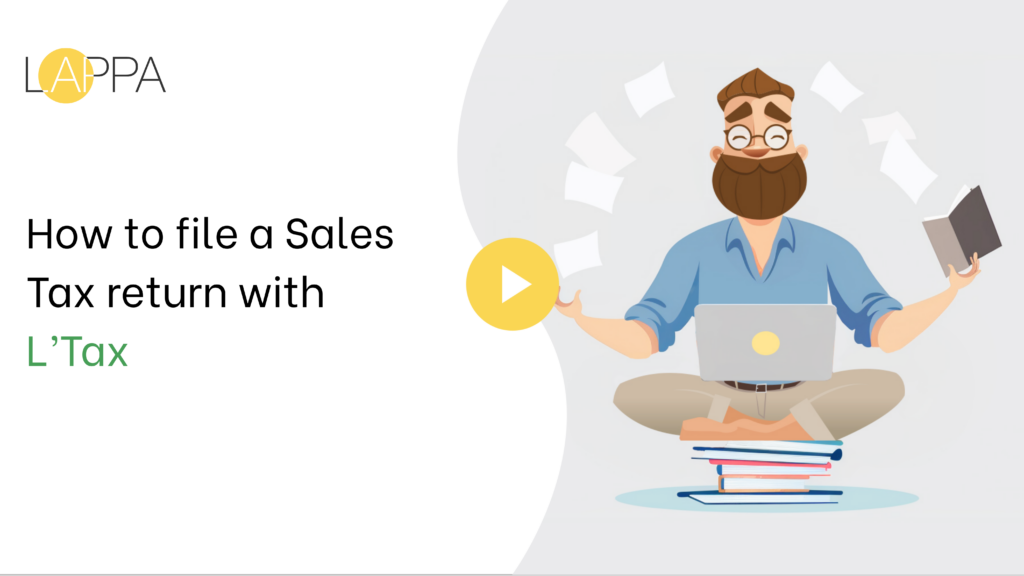 How to file a Sales Tax return with L’Tax